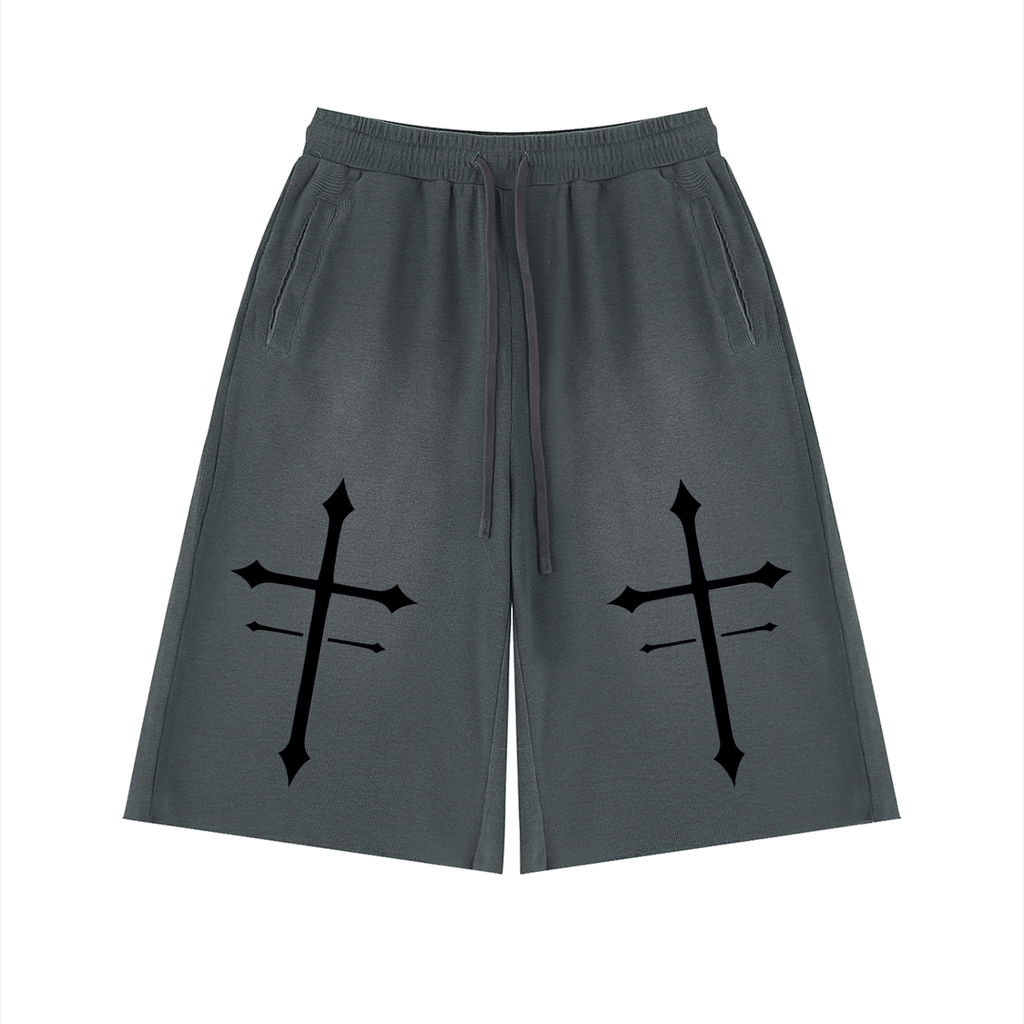 Unisex Sunfade Raw Edge Shorts