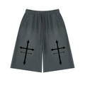 Unisex Sunfade Raw Edge Shorts