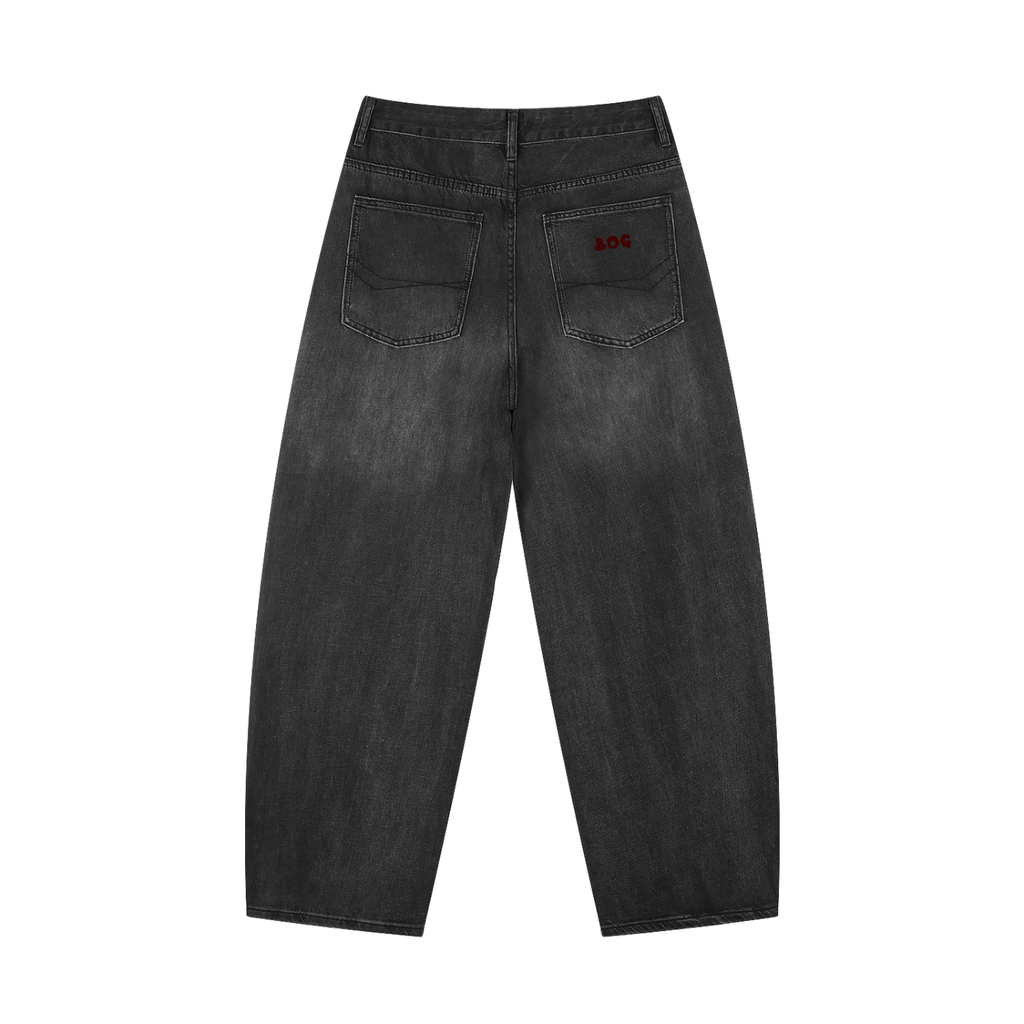 Men's Sunfade Vintage Wash Barrel Leg Jeans