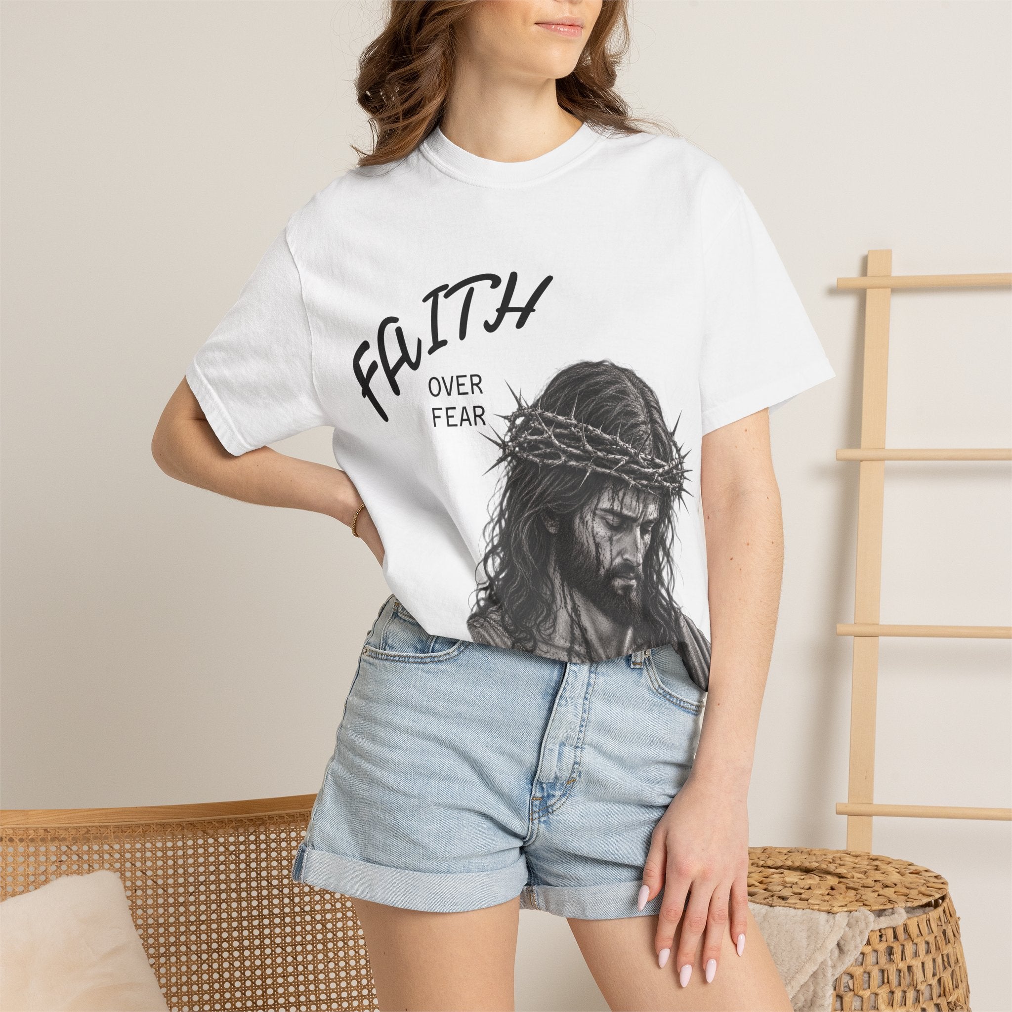 Faith Over Fear T-Shirt | Inspirational Graphic Tee