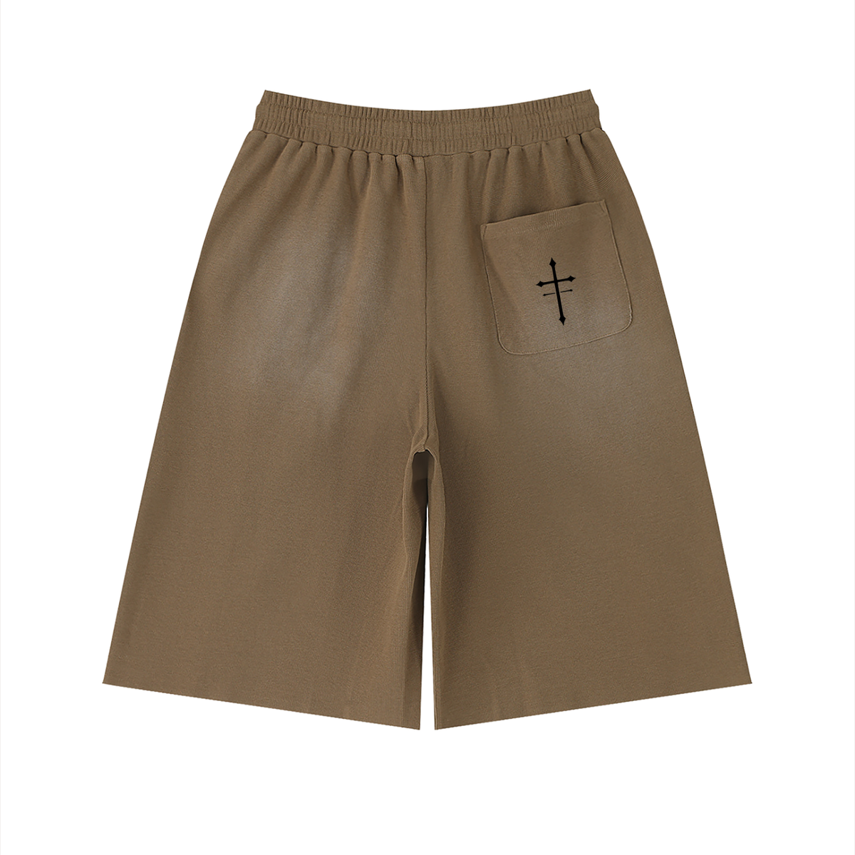 Unisex Sunfade Raw Edge Shorts
