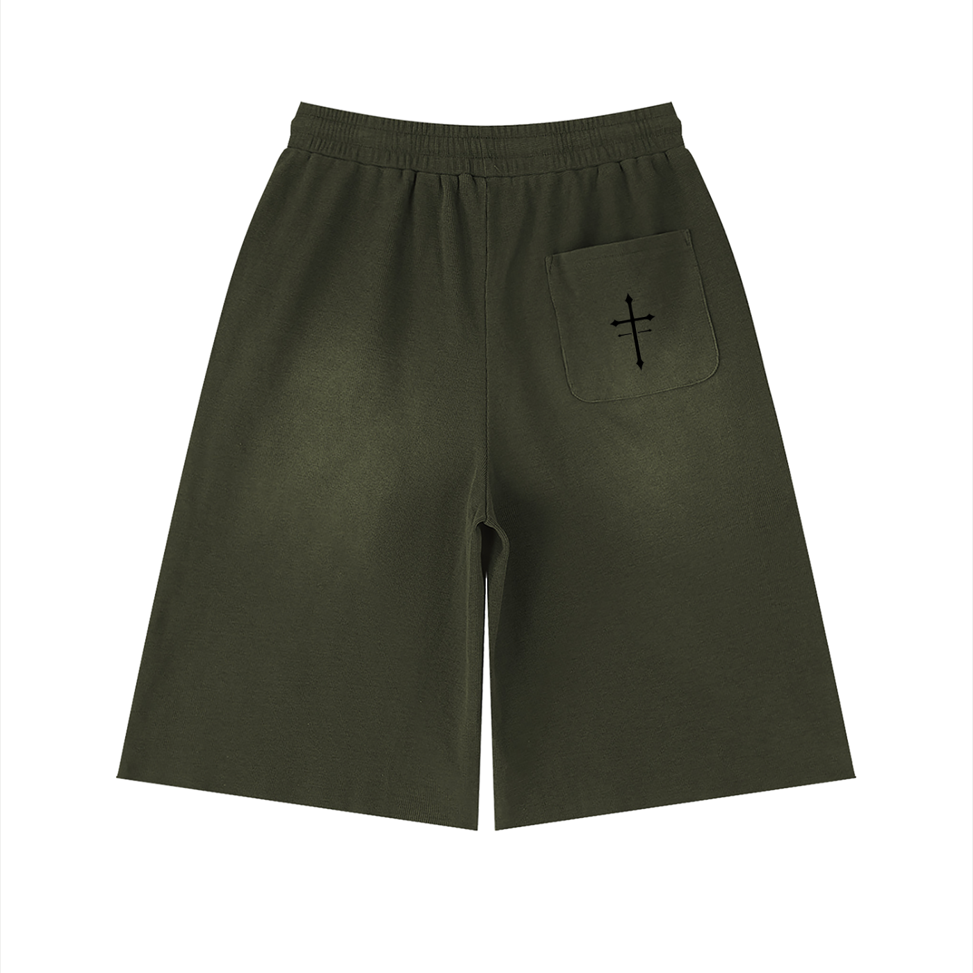 Unisex Sunfade Raw Edge Shorts
