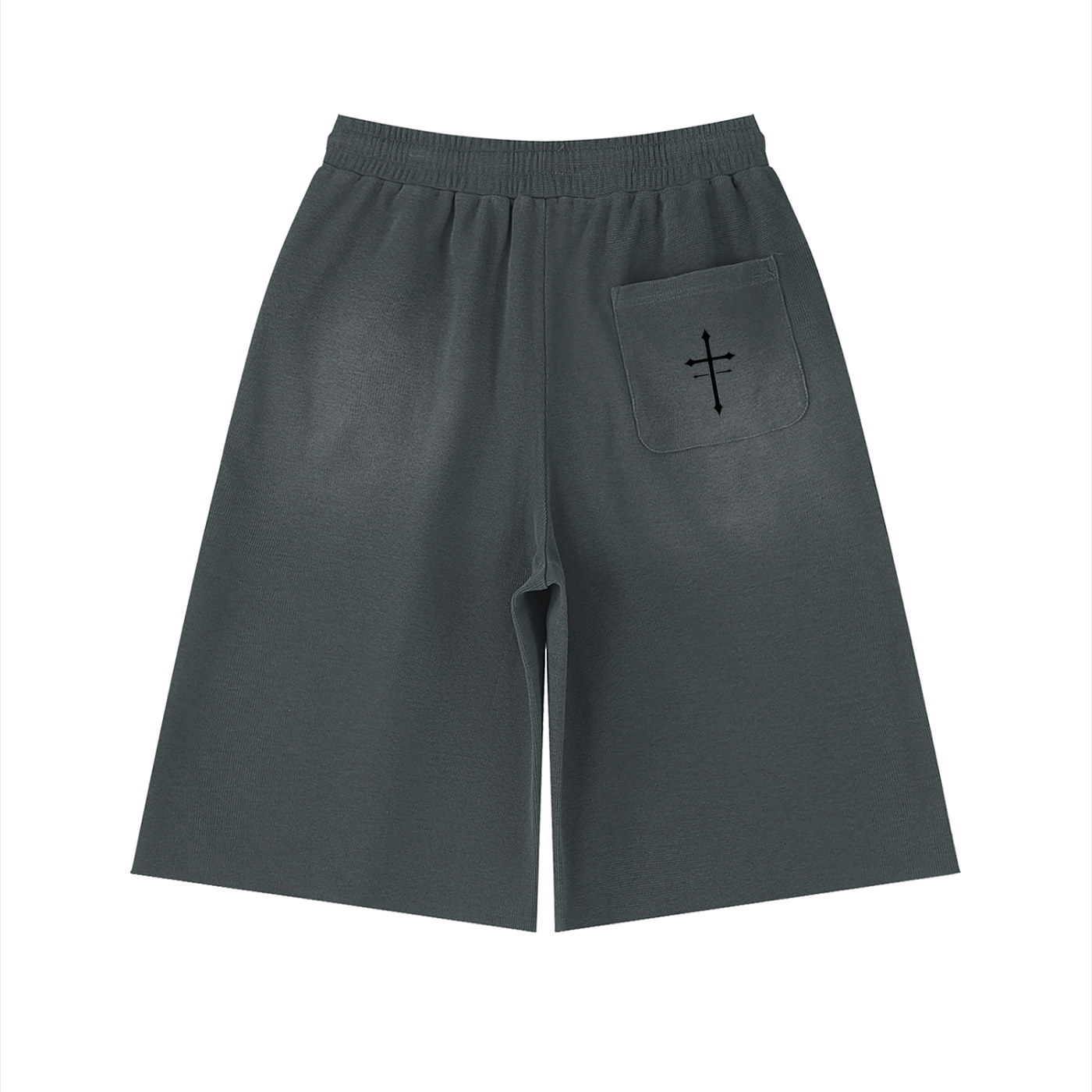 Unisex Sunfade Raw Edge Shorts