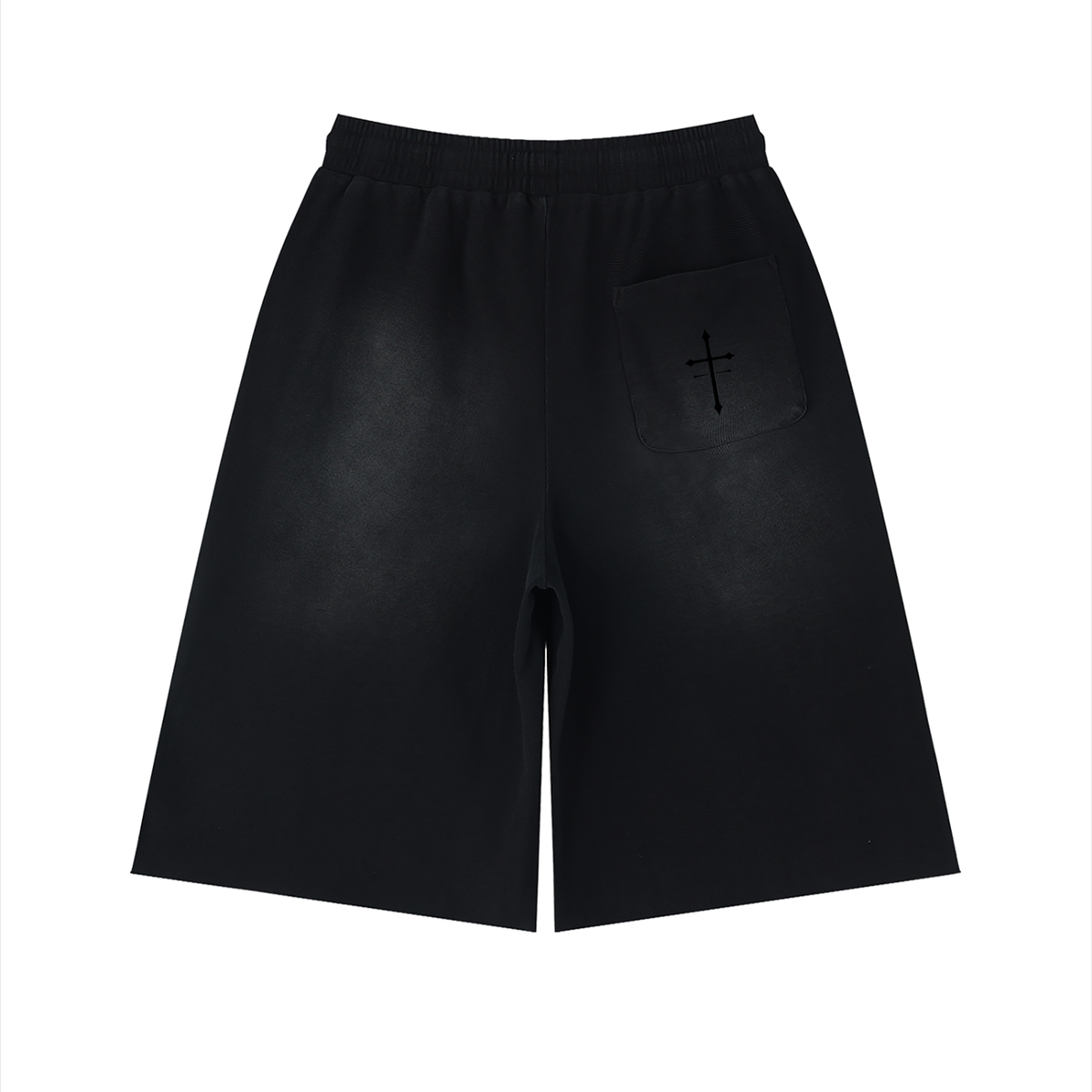 Unisex Sunfade Raw Edge Shorts